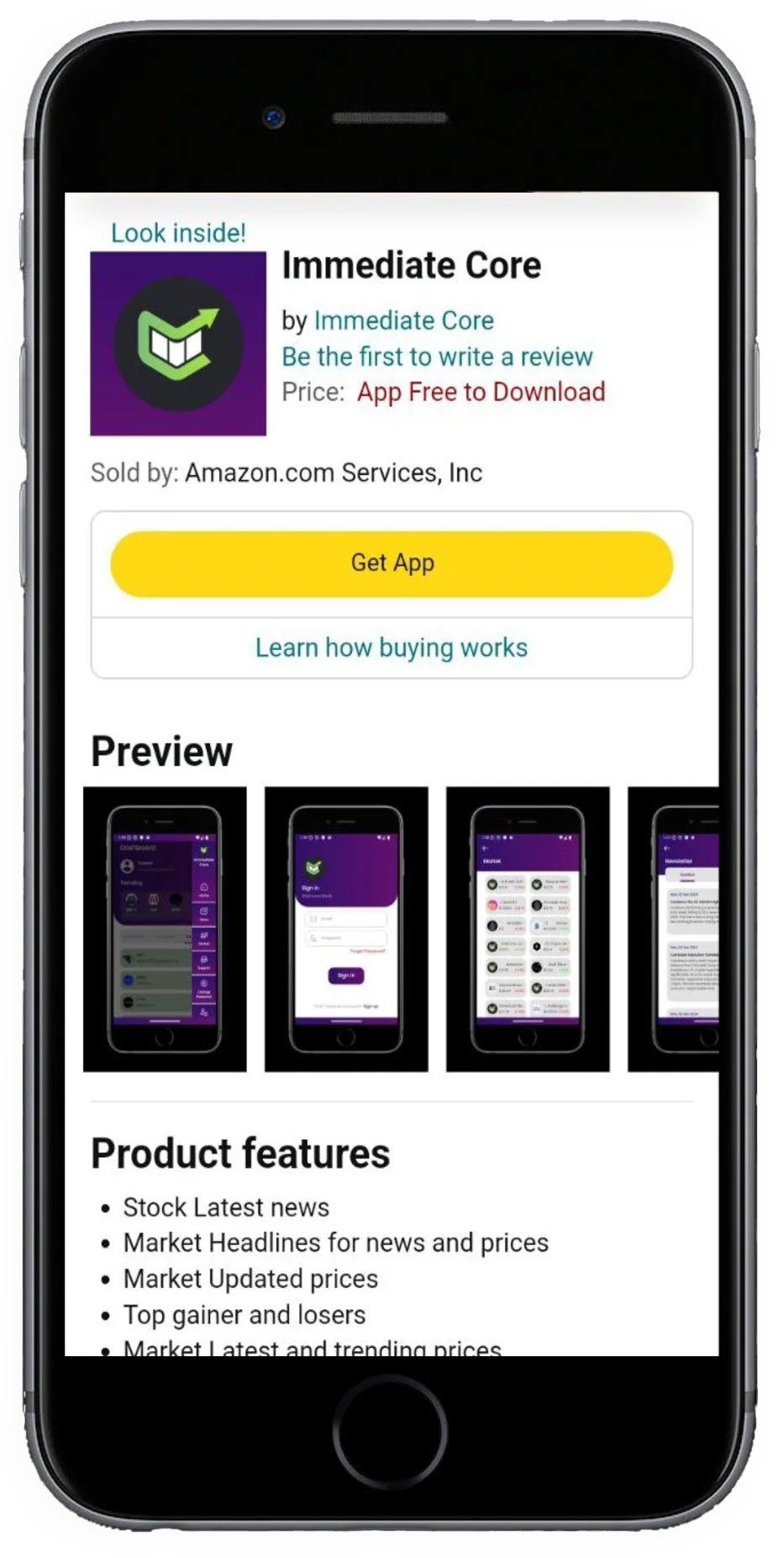 Immediate Core app
